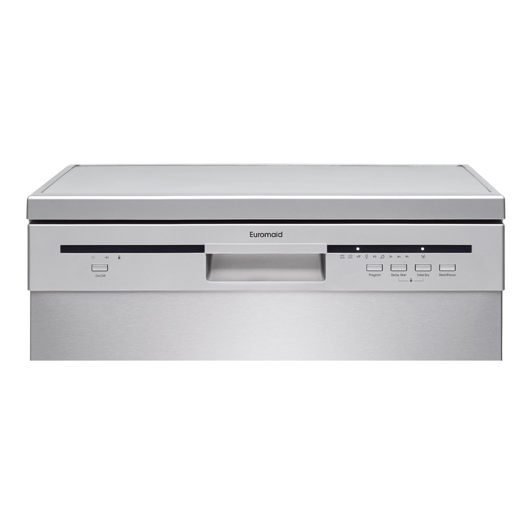 Euromaid 60cm Freestanding Dishwasher Stainless Steel with 14 Place