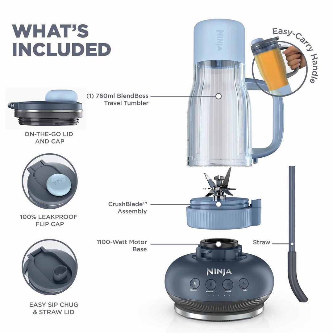 Ninja BlendBOSS Tumbler Blender - Cyberspace DB351BL3