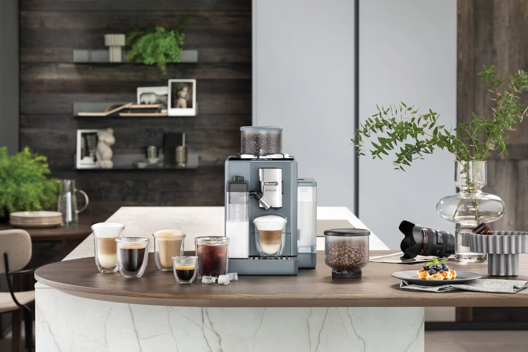 Delonghi Rivelia (Pebble Grey) Fully Automatic Coffee Machine EXAM44055G