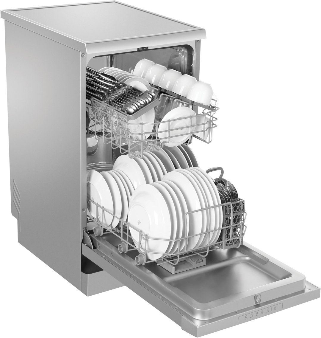 Haier 45cm Compact Freestanding Dishwasher - Silver HDW10F1S1