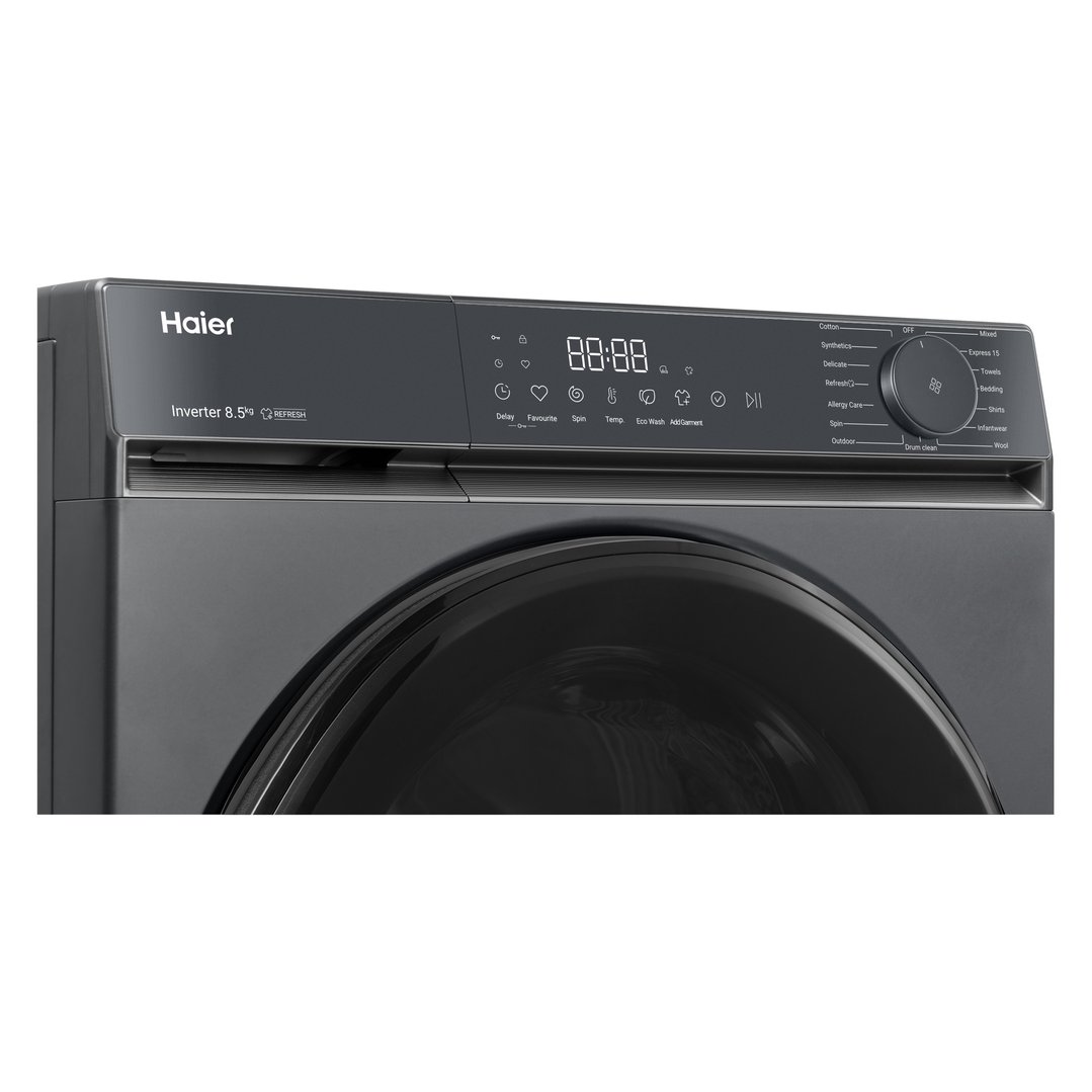 Haier 8.5kg 300 Series Front Load Washing Machine - Black HWF85KB1