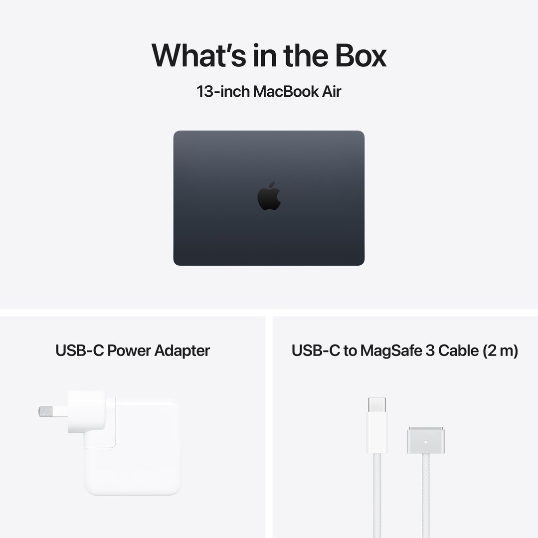 Apple 13" MacBook Air M5 chip with 10‑core CPU and 10‑core GPU, 24GB, 1TB SSD - Midnight MDHG4X/A