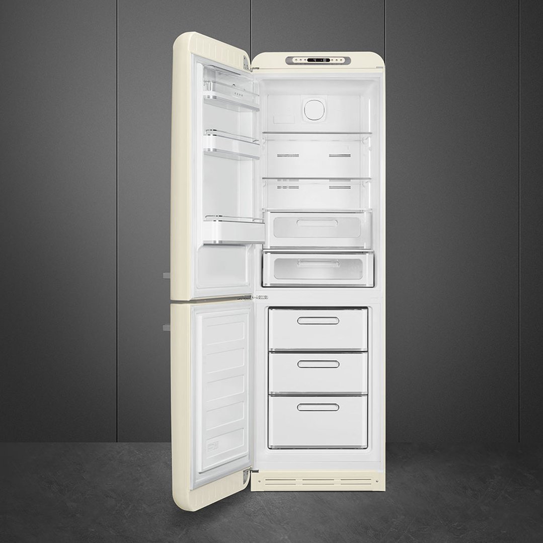 Smeg FAB 32 50’S Style Retro Refrigerator, Left Hand - Cream FAB32LCR5AU