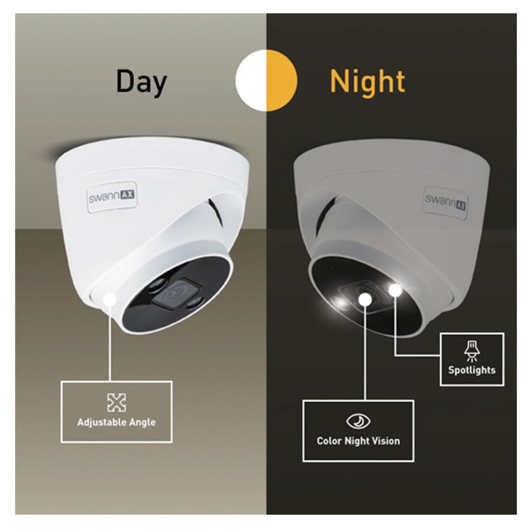 Swann AdvancedX™ Wired NVR Security System with 24/7 Recording SWNVK-8ADVANX8D