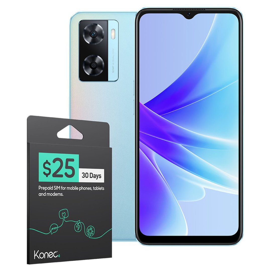 Telstra A57s 6.56" 128/4GB 50MP Sky Blue - Prepaid Mobile KCPH2385BU