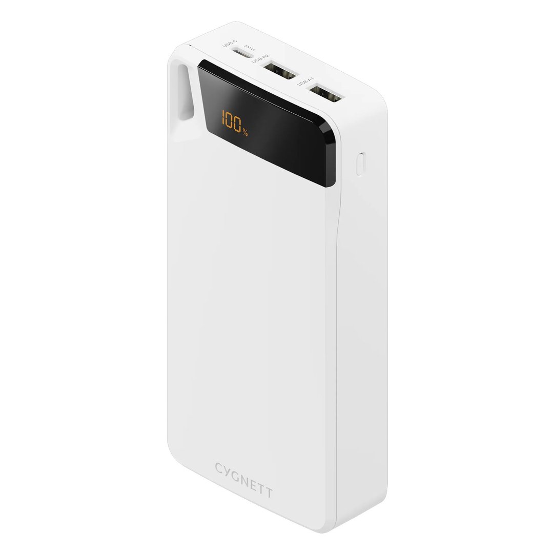 Cygnett ChargeUp Boost 4th Generation 20,000 mAh Power Bank - White CY4752PBCHE
