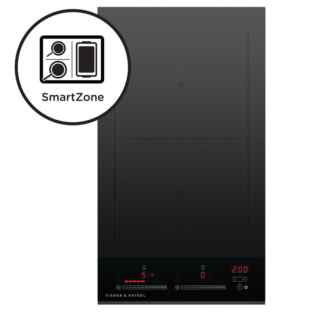 Fisher & Paykel Series 9 Induction Cooktop, 30cm, 2 Zones with SmartZone CI302DTB4