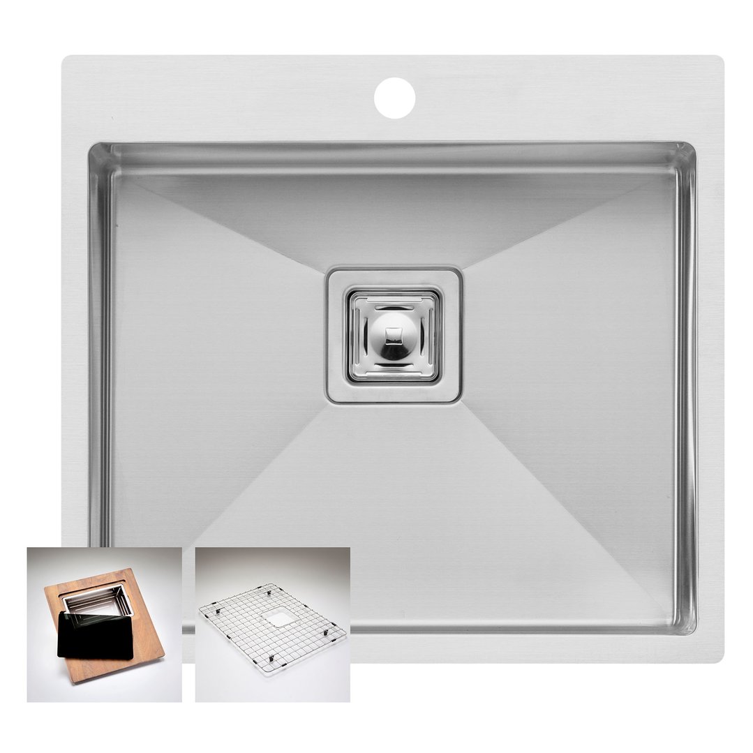 Oliveri Professional Series Single Grand Bowl Topmount Sink PR1181