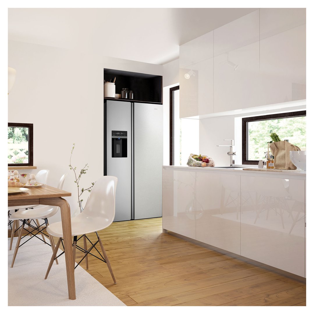 Westinghouse 596L Side by Side Fridge - Silver WSE6670SA