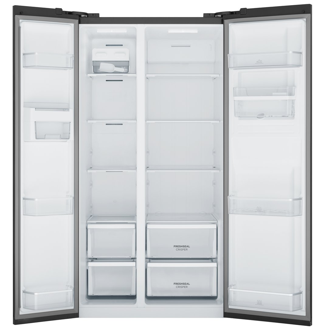 Westinghouse 619L Side by Side Refrigerator, Dark with Water Dispenser WSE6640BA