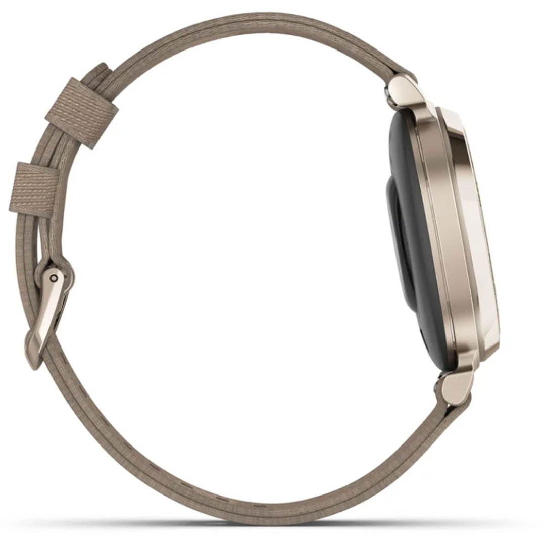 Garmin Lily® 2 Classic Cream Gold with Coffee Fabric Band 010-02839-14