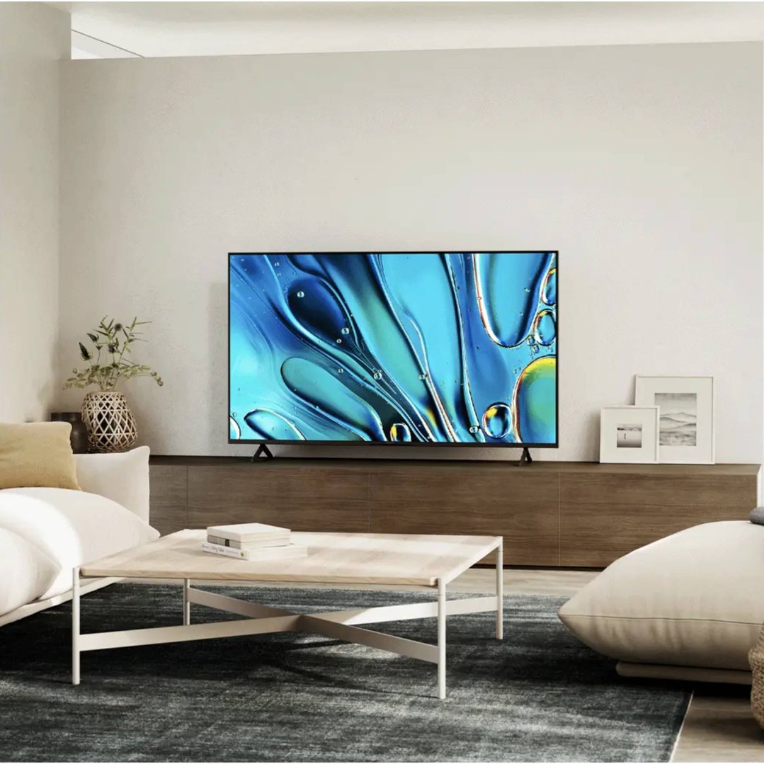 A 55 inch BRAVIA 3 4K HDR TV in a modern living room