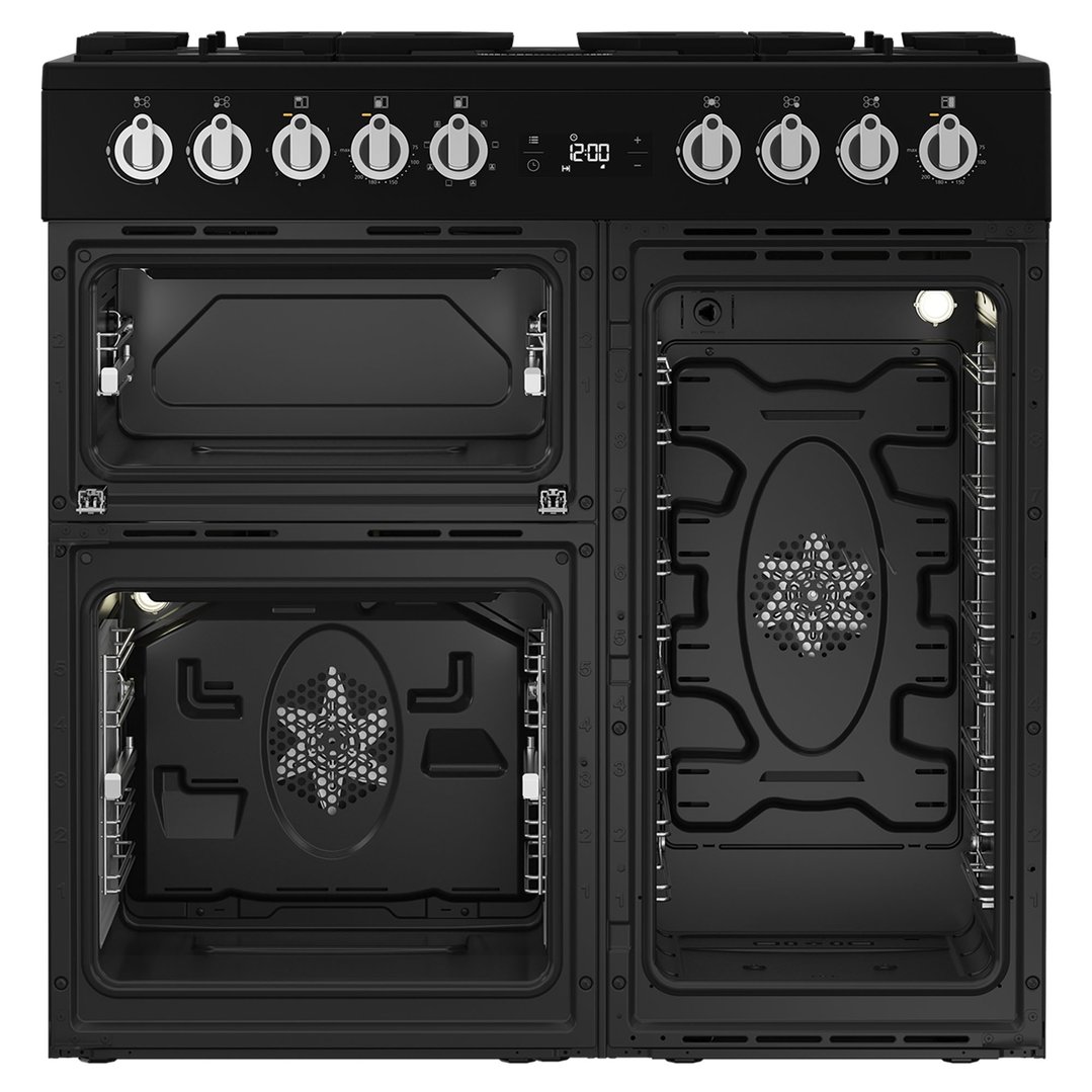 Beko 90cm Dual Fuel Multifunction Freestanding Range Cooker BRC916GMB