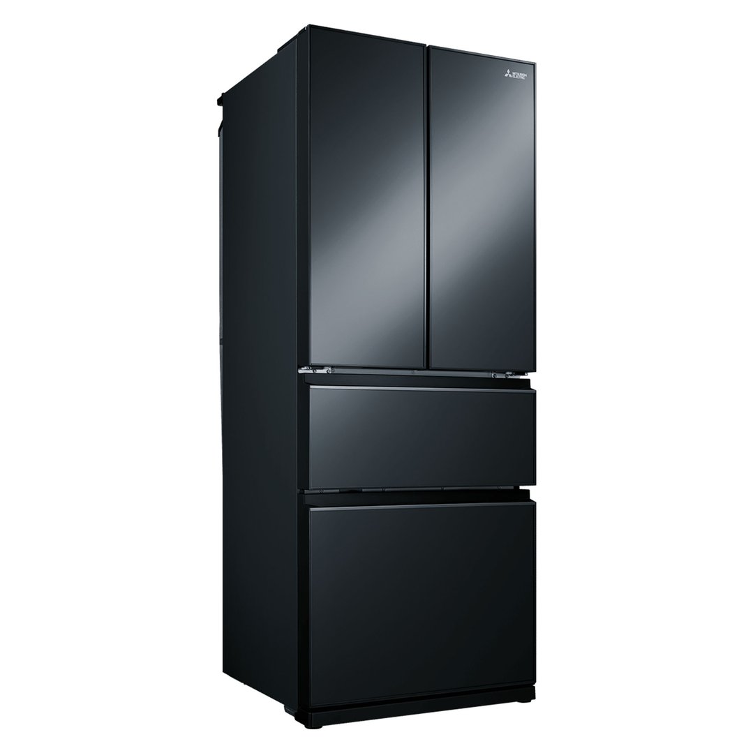 Mitsubishi Electric 442L Brilliant Black French Door Fridge MR-LX442EX-GBK-A