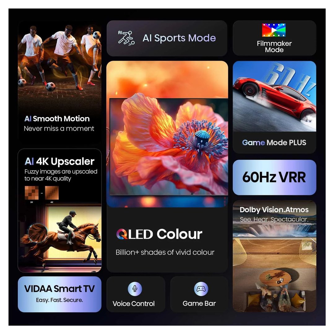 Hisense 50" Q6QAU 4K QLED Smart TV (2025) 50Q6QAU