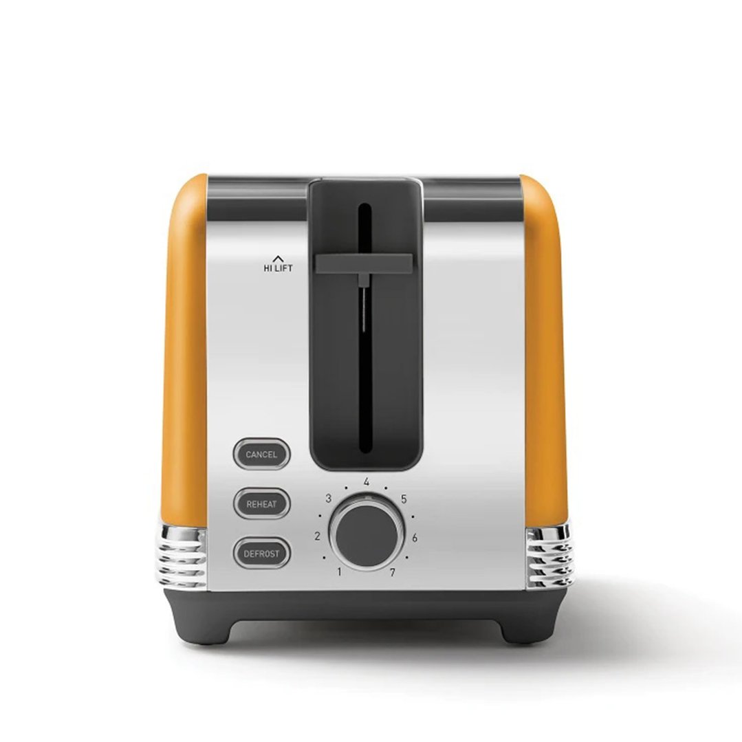 Sunbeam The Chic Collection 1.7L Kettle and 2-Slice Toaster Breakfast Set Yellow PUM3510YE