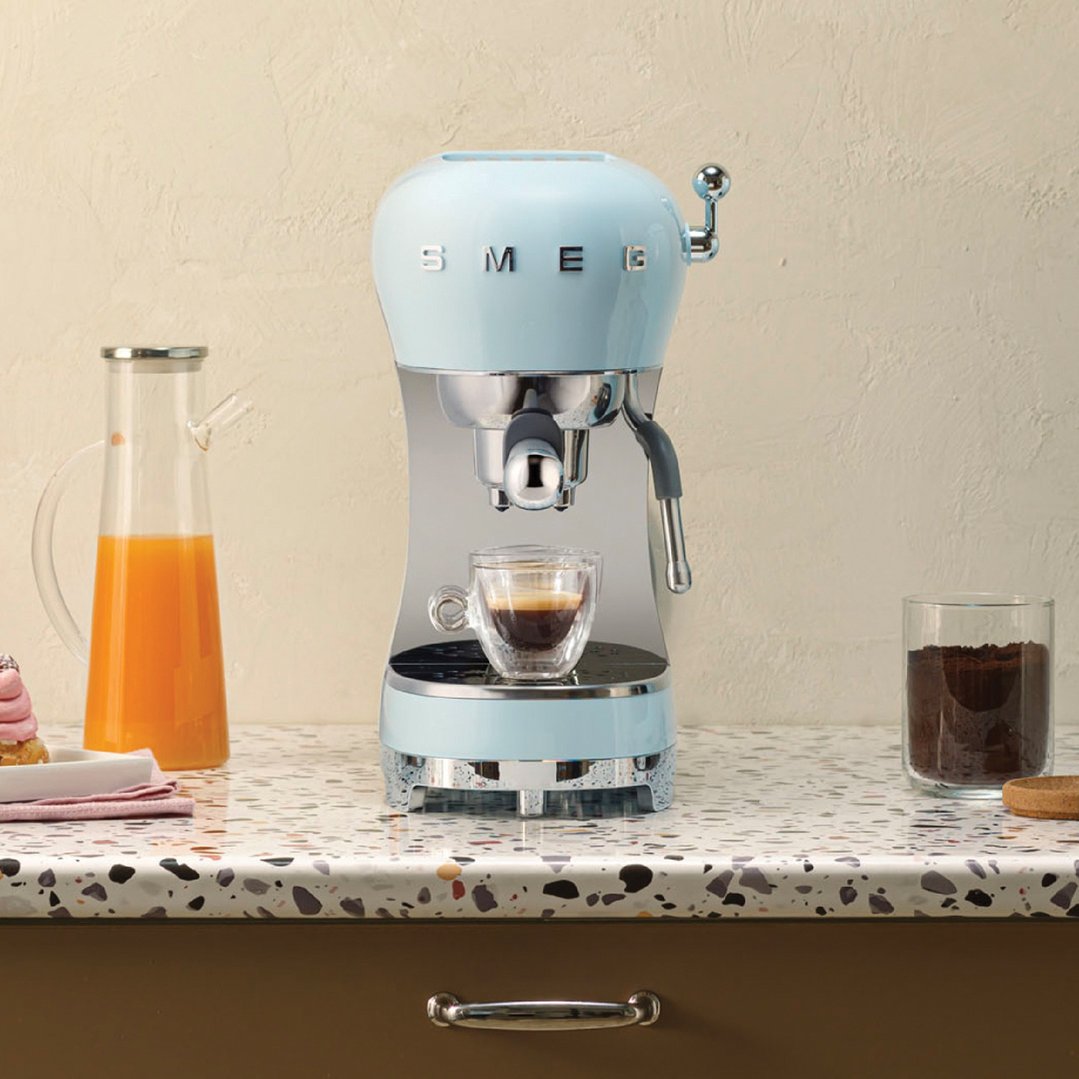 Smeg 50's Retro Style Espresso - Pastel Blue ECF02PBAU