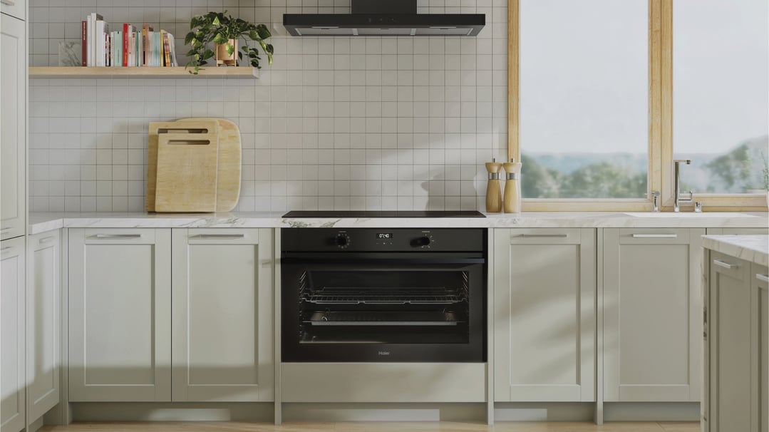 Haier 90cm 300 Series Built-in Oven, 11 Function HWO90S11EB3