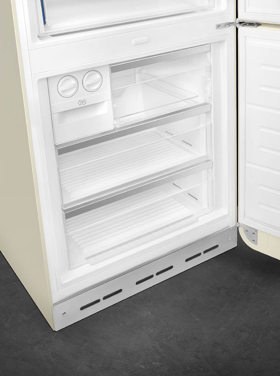 Smeg FAB 38 50’S Style Retro Refrigerator, Right Hand - Cream FAB38RCR5AU