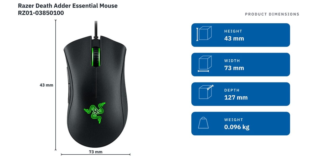 Razer Death Adder Essential Mouse RZ01-03850100