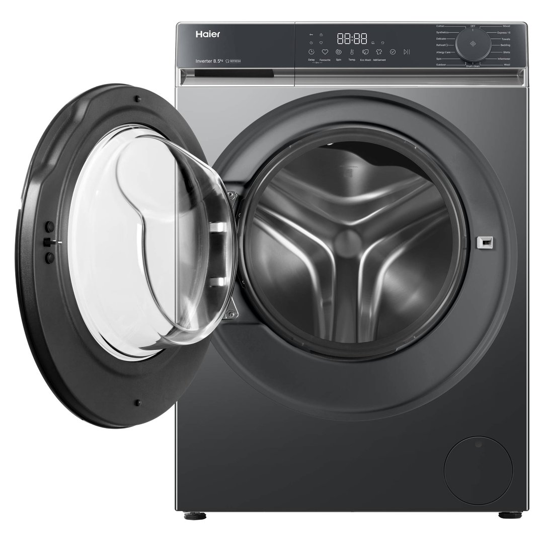 Haier 8.5kg 300 Series Front Load Washing Machine - Black HWF85KB1