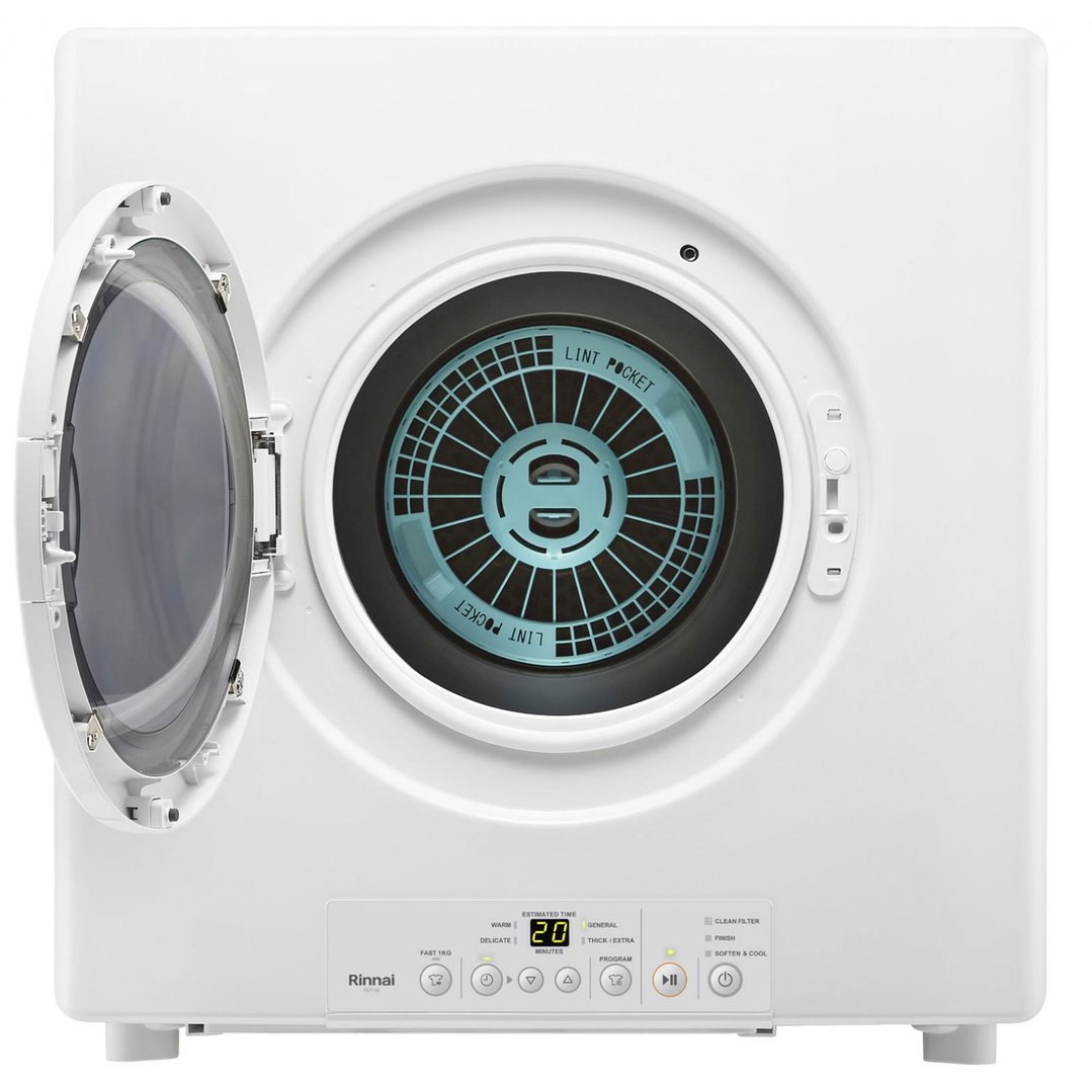 Rinnai DrySoft® 9kg Gas Dryer Natural Gas DRYSOFT9N. Buy Online