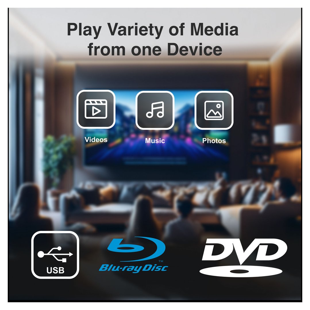 Laser Multi Region Blu-Ray Player with HDMI BLU-BD5000-189