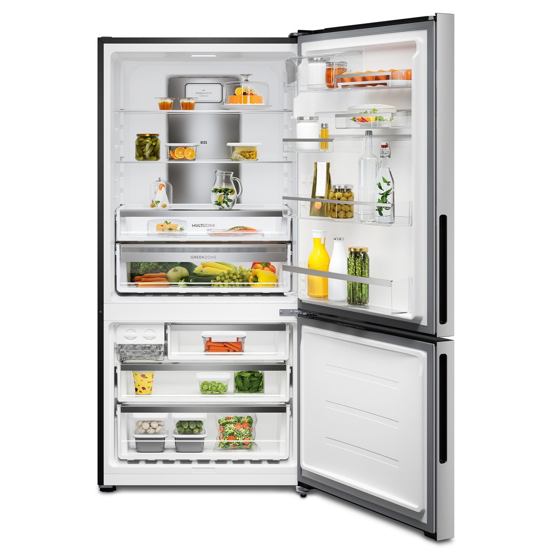 Electrolux 496L Bottom Mount Fridge Freezer, Stainless Steel EBE5002SE-X