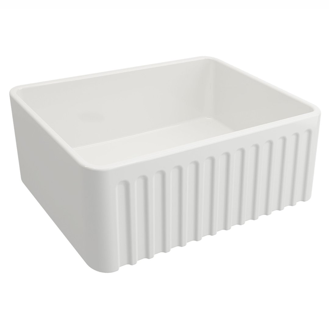 Turner Hastings Novi 60x46 Fireclay Butler Sink - Gloss White NO60FS
