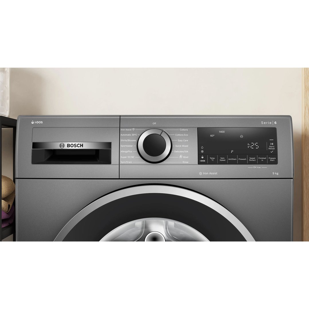 Bosch 9kg Series 6 Front Loader Washing Machine Graphite WGG2441RAU