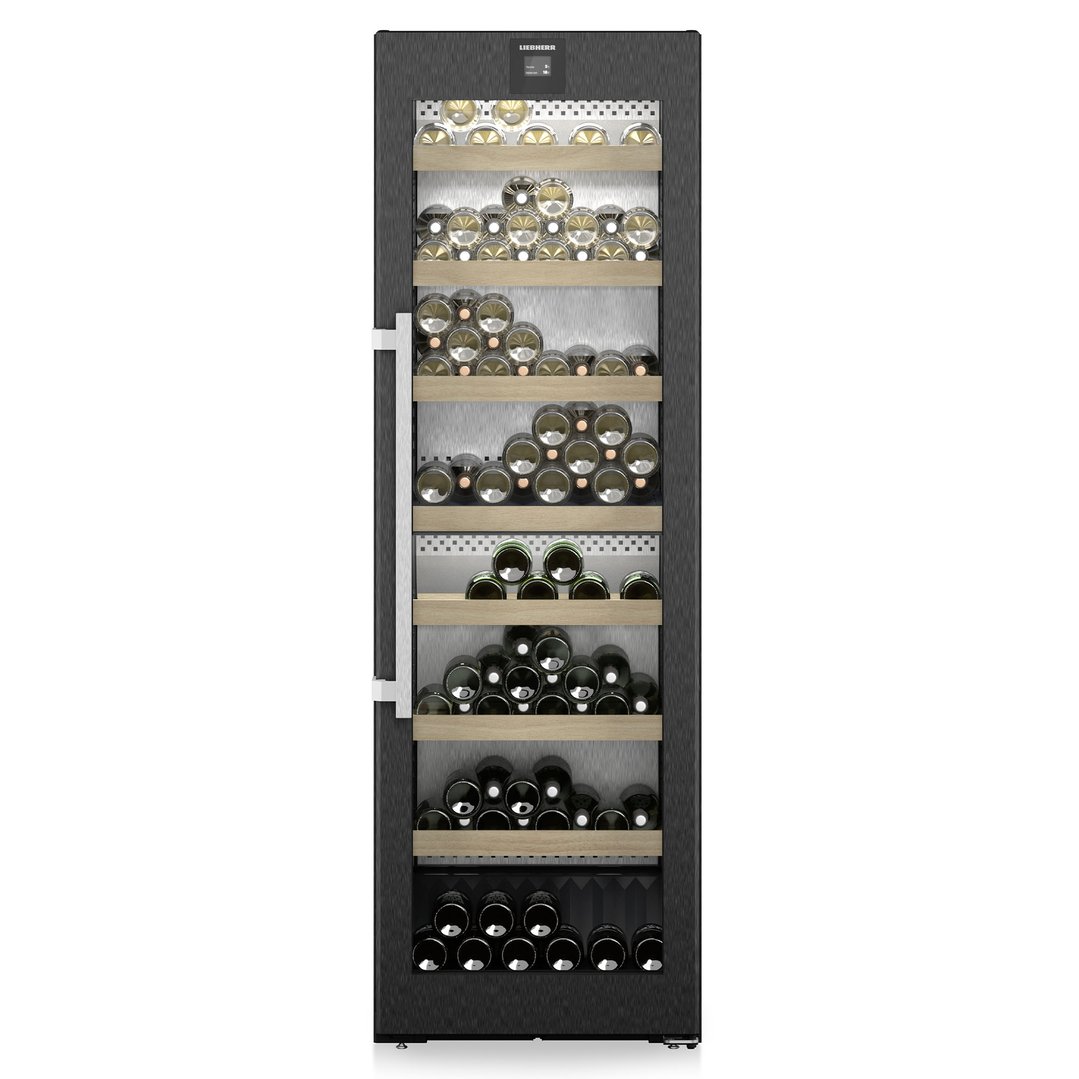 Liebherr 155 Bottle Dual Zone Wine Fridge - Black Steel WPBS5262RHH