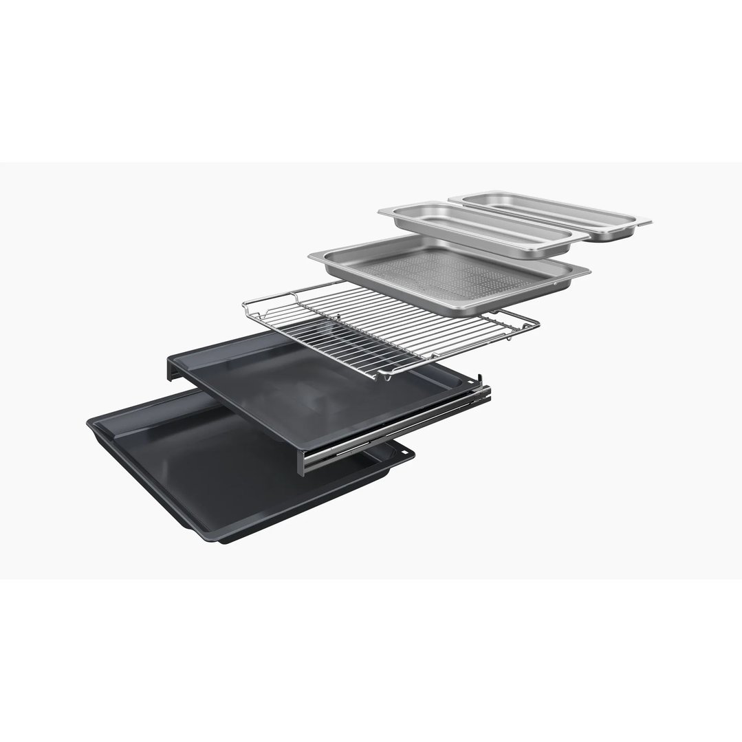 Bosch Series 8 Built-in compact oven with steam function 60 x 45 cm Black CSG958DB1