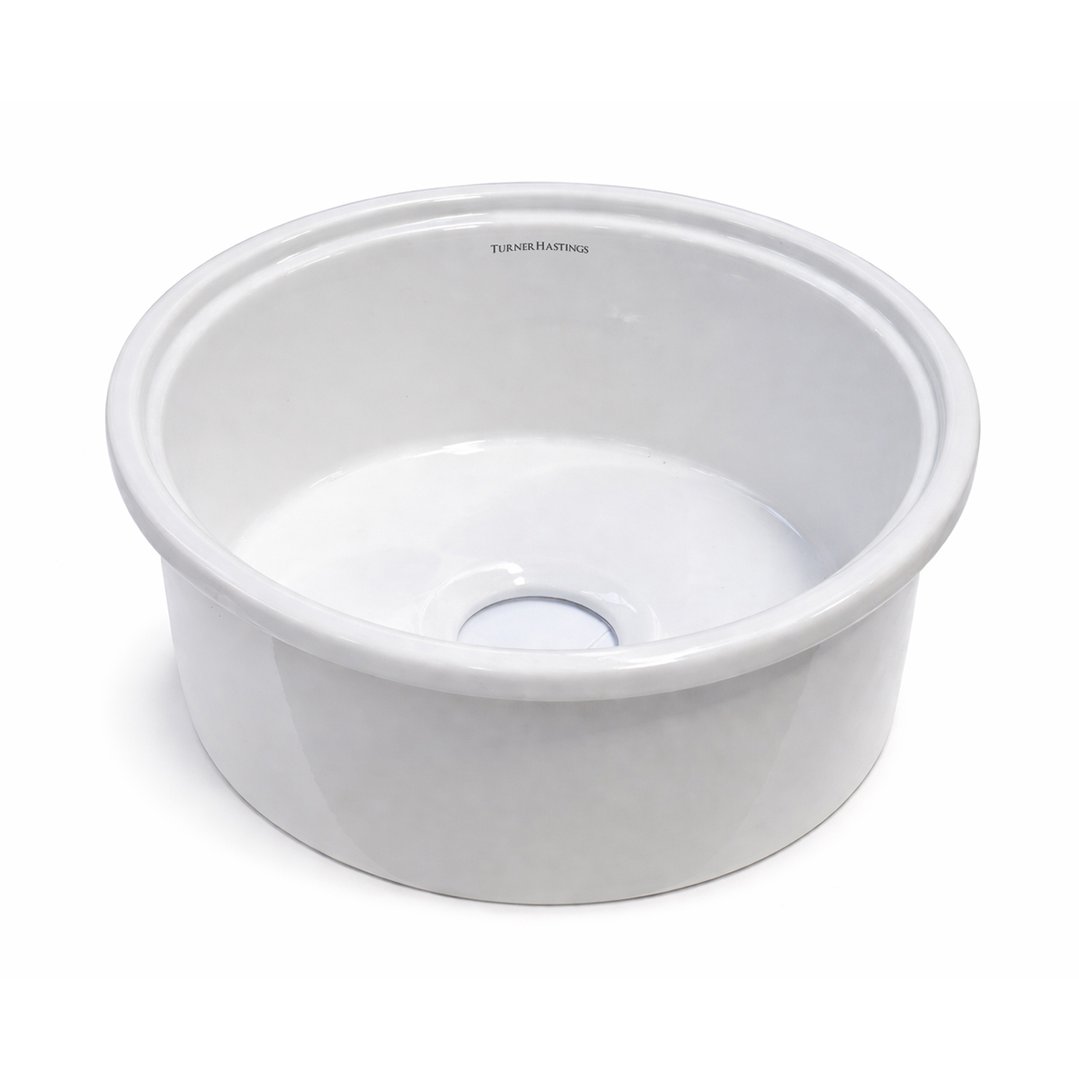 Turner Hastings Cuisine Round 47 Inset / Undermount Fireclay Sink CUR47FS