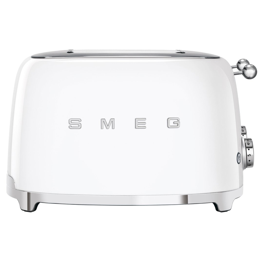 Smeg 50's Style 4 Slice ToasterWhite TSF03WHAU
