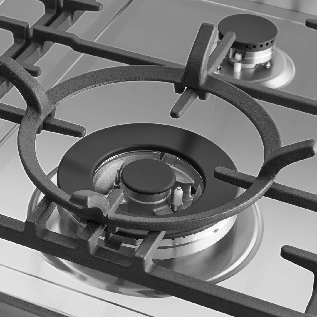 Omega 60cm Gas Cooktop - Stainless Steel. OCG604WX
