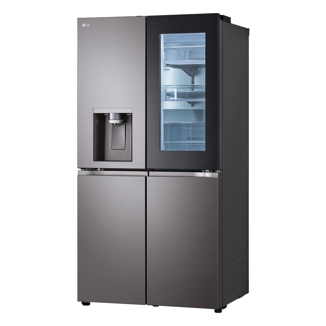LG 642L French Door Fridge in Black Stainless Finish GF-V700BSLC