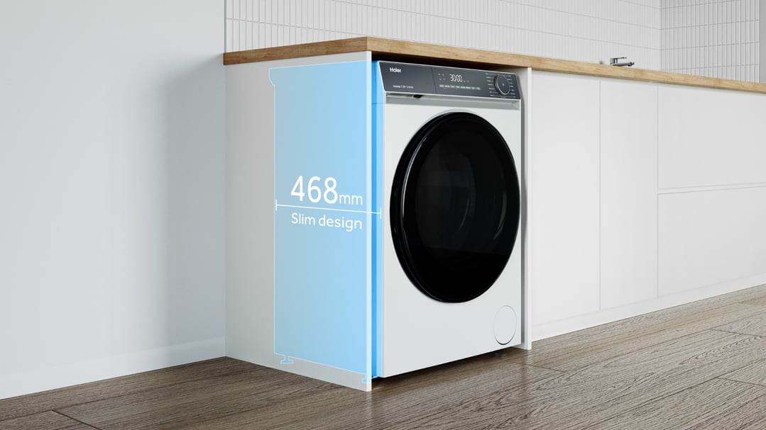 Haier 7.5kg 300 Series Front Load Washing Machine - White HWF75KW1