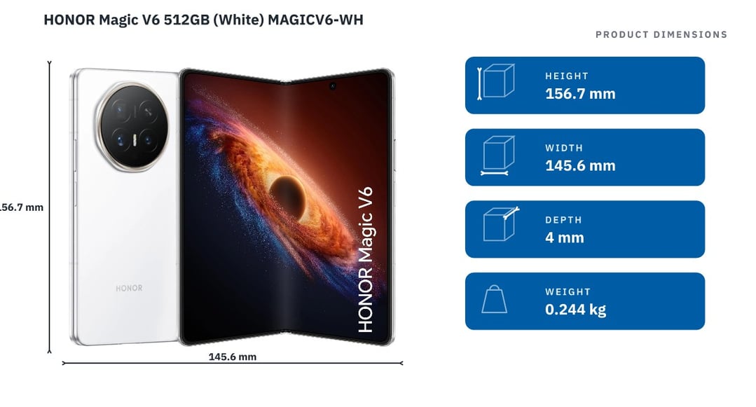 HONOR Magic V6 512GB (White) MAGICV6-WH