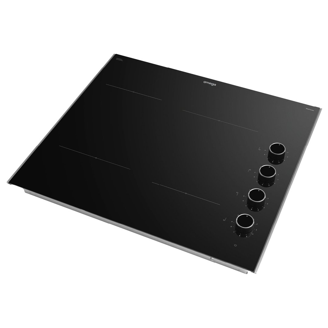 Omega 60cm Ceramic Knob Control Cooktop OCC604KZ