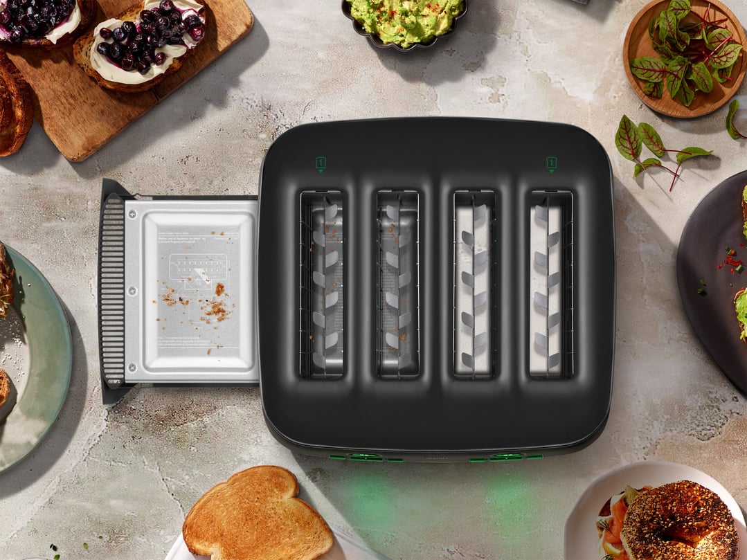 Breville the Eye Q 870 Auto 4 Slice Toaster - Brushed Stainless BTA870BSS
