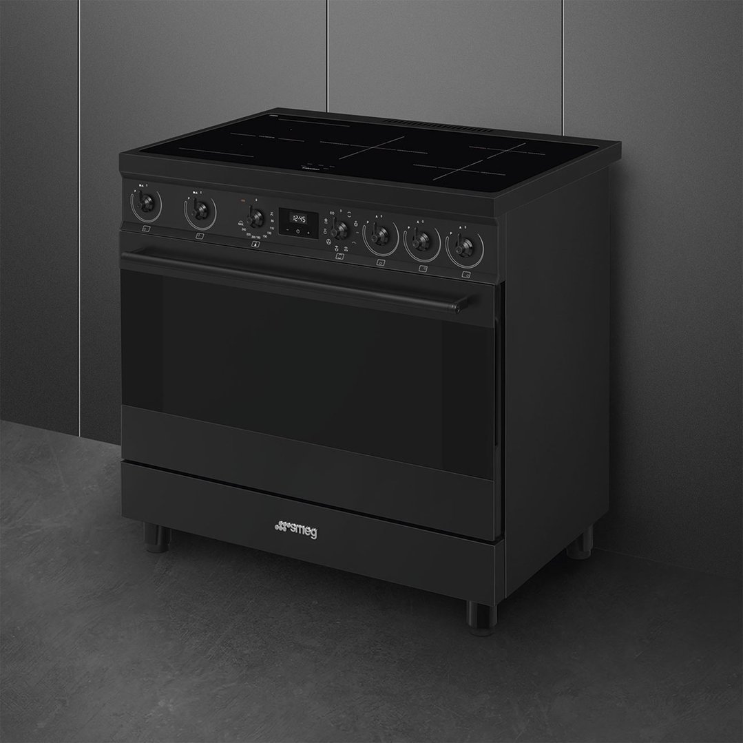Smeg 90cm Classic Freestanding Cooker - Matte Black C9IMN2