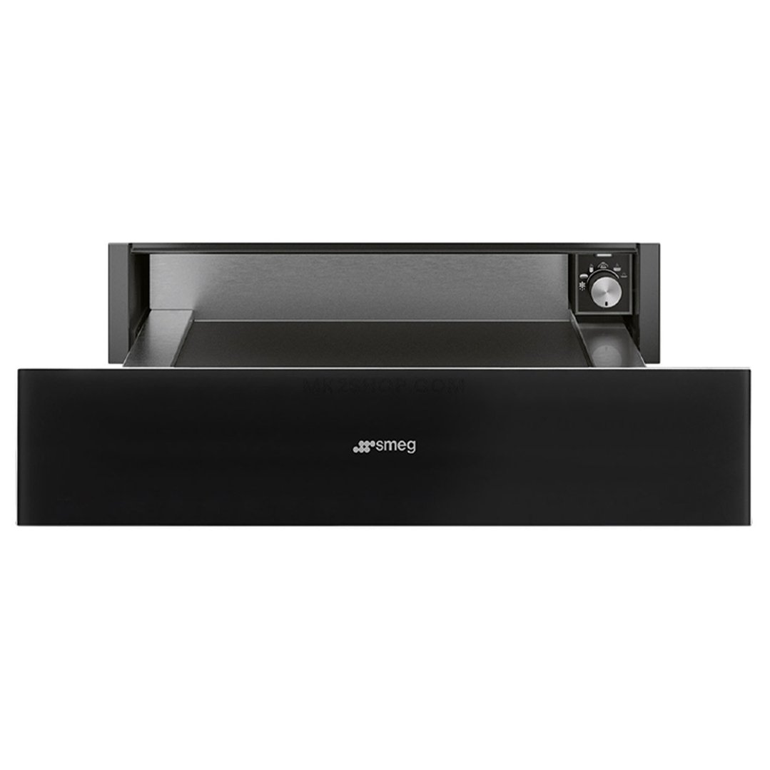 Smeg Linea 15cm Warming Drawer - Midnight Black CPR115B3