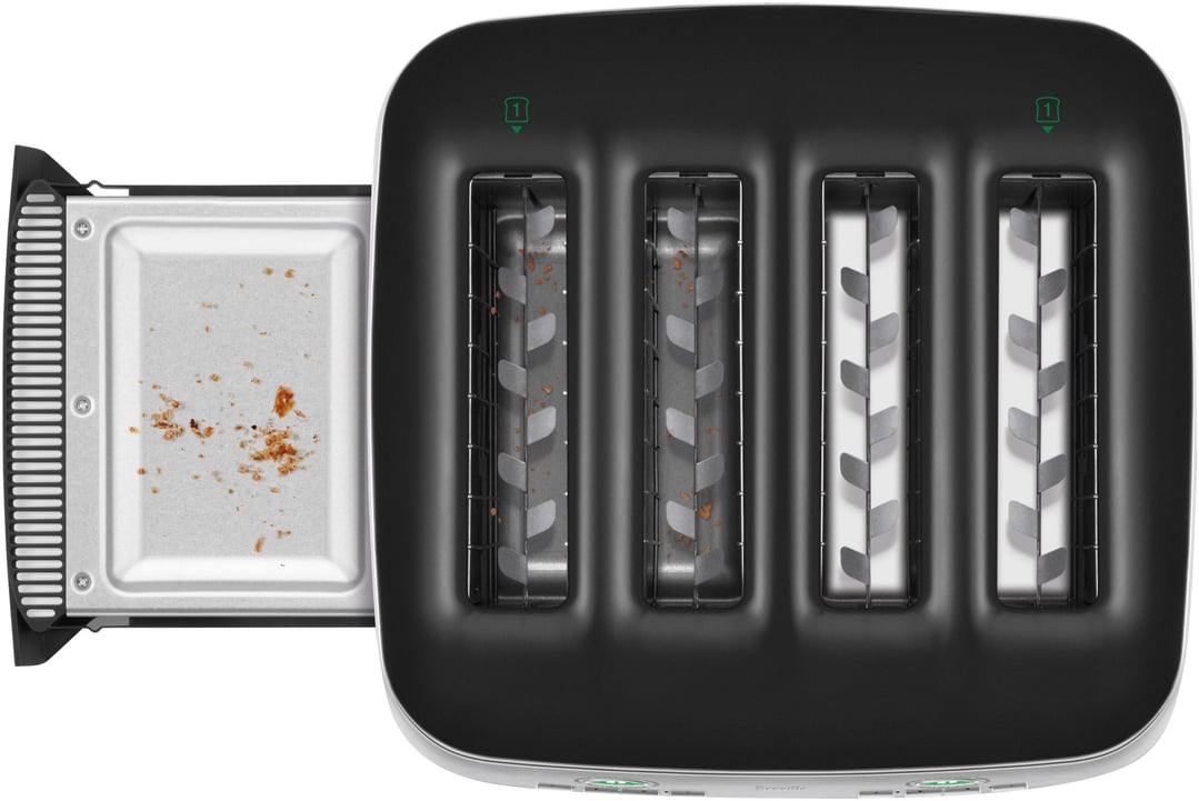 Breville the Eye Q 870 Auto 4 Slice Toaster - Black Truffle BTA870BTR
