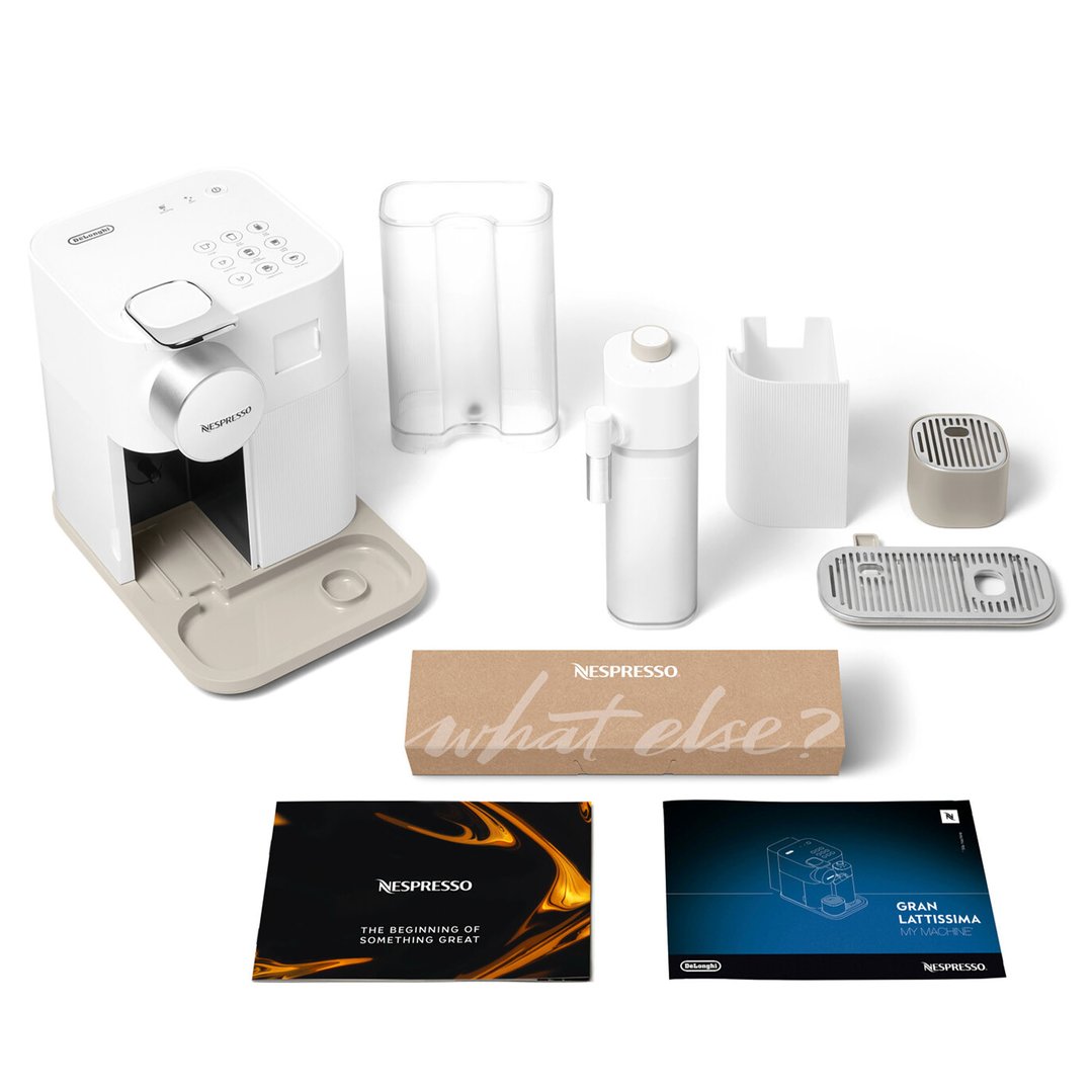 Delonghi Gran Lattissima Automatic Capsule Coffee Machine White. EN640W