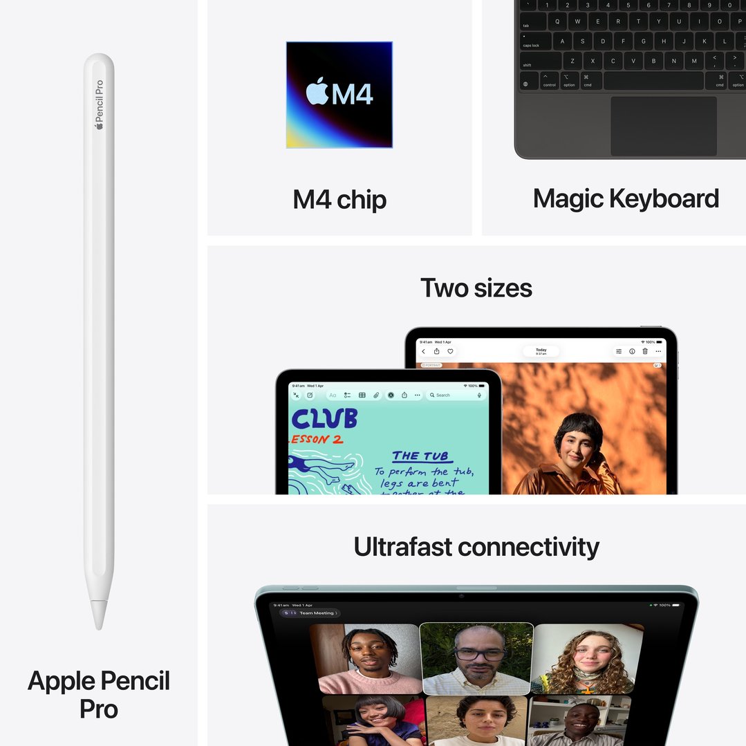 Apple iPad Air 13" M4 Wi-Fi + Cellular 256GB Blue MH9J4X/A