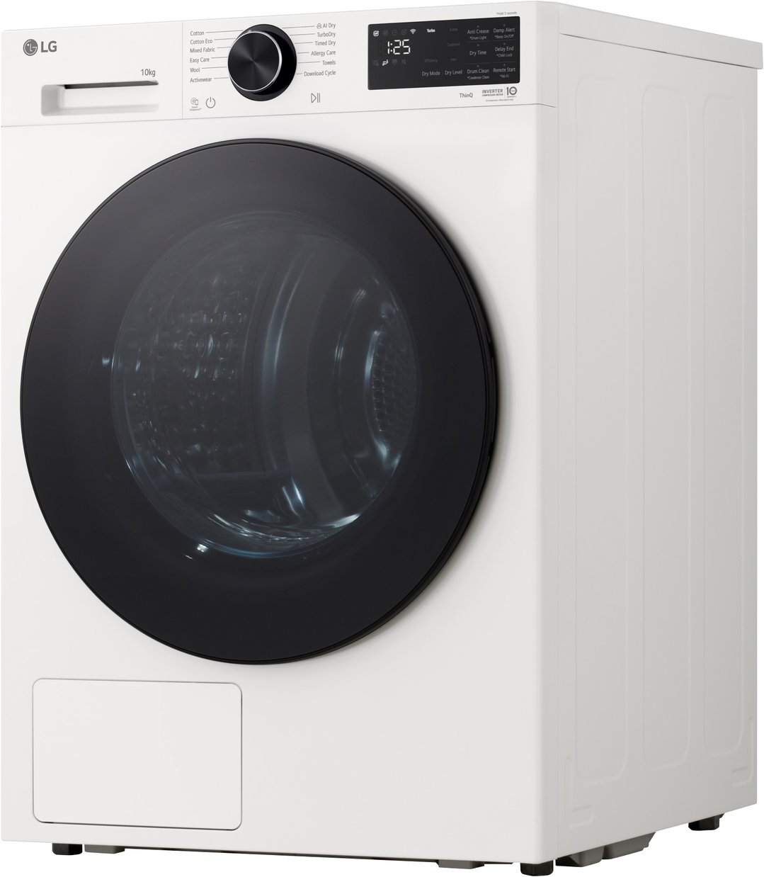 LG 10kg Series 3 AI Heat Pump Dryer - White DXH3-10W