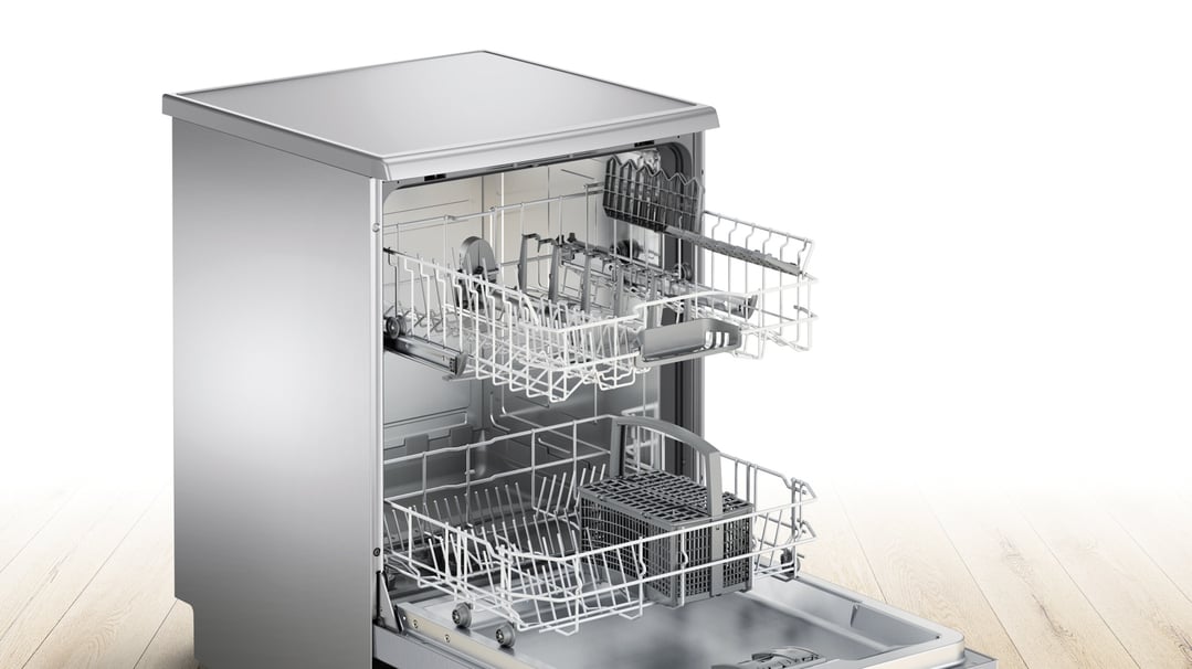 Bosch Series 2 Free-standing Dishwasher 60 cm Silver Inox SMS24AI01A