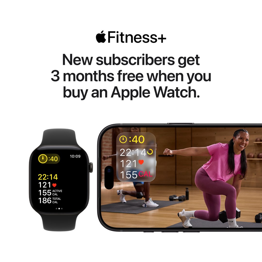 Apple Watch Series 12 GPS + Cellular 42mm Black Aluminum Case with Black Sport Band - S/M MJG04X/A