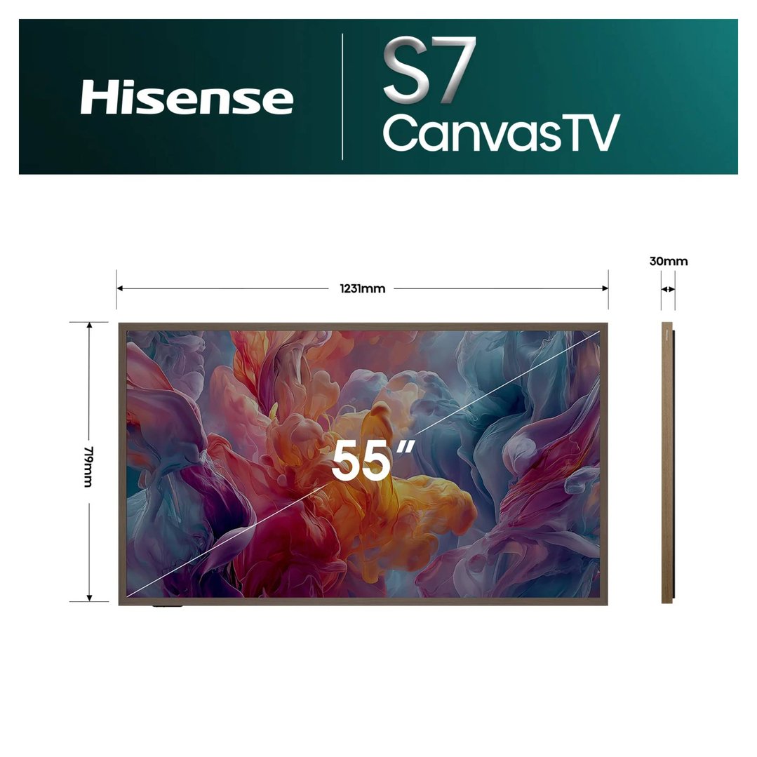 Hisense 55" S7S Hi-QLED 4K CanvasTV 55S7SAU