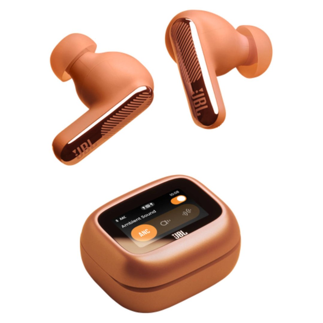 JBL Live Beam 4 True Wireless Noise Cancelling Earbuds - Orange JBLLIVEBEAM4ORG